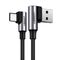 UGREEN Angle cable USB to USB-C UGREEN US176, 3A, 1m (black) 029833 έως και 12 άτοκες δόσεις