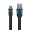 Vention Flat USB 2.0 A to Mini 5-pin cable Vention VAS-A14-B050 2A 0.5m Black 056724 6922794717244 VAS-A14-B050 έως και 12 άτοκες δόσεις