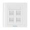 Vention 4-Port Keystone Wall Plate 86 Type Vention IFCW0 White 056646 6922794743205 IFCW0 έως και 12 άτοκες δόσεις