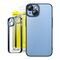 Baseus Baseus Glitter Transparent Case and Tempered Glass set for iPhone 14 (blue) 038945  ARMC021203 έως και 12 άτοκες δόσεις 6932172615482