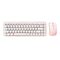 MOFII Wireless keyboard + mouse set MOFII Bean 2.4G (White-Pink) 040167  SMK-676367A WP έως και 12 άτοκες δόσεις 6950125750158