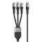 Duzzona Cablu de Date 3 in 1, USB-C la Type-C, Lightning, Micro-USB, 100W, 1.3m - Duzzona (A4) - Grey 6934913029619 έως 12 άτοκες Δόσεις