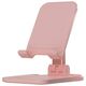Devia adjustable folding holder stand EL161 for phone tablet pink 6938595364341