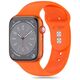 Strap for APPLE WATCH 4 / 5 / 6 / 7 / 8 / 9 / SE / ULTRA 1 / 2 (42 / 44 / 45 / 49 MM) Tech-Protect Silicone Bright orange 5906302304516