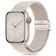 Strap for APPLE WATCH 4 / 5 / 6 / 7 / 8 / 9 / SE / ULTRA 1 / 2 (42 / 44 / 45 / 49 MM) Tech-Protect Nylonmag Starlight creamy 5906302312801