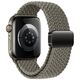 Strap for APPLE WATCH 4 / 5 / 6 / 7 / 8 / 9 / SE / ULTRA 1 / 2 (42 / 44 / 45 / 49 MM) Tech-Protect Nylonmag Olive gray 5906302312788