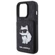 Original Case APPLE IPHONE 15 PRO Karl Lagerfeld Hardcase Saffiano Cardslots and Stand Monogram Choupette (KLHCP15LSAKCNSCK) black 3666339169619