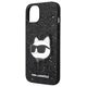 Original Case IPHONE 14 PLUS Karl Lagerfeld Hardcase Glitter Choupette Patch (KLHCP14MG2CPK) black 3666339099404