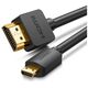 UGREEN HD127 Micro HDMI - HDMI Cable 4K 3D 3m (black) 6957303831043