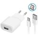 Forever TC-01 charger 1x USB 2A white + microUSB cable 5900495677730
