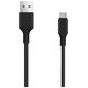 Setty cable USB - USB-C 1,0 m 3A black 5900495898876