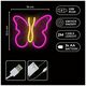Neon LED Light BUTTERFLY pink NNE03 Neolia 5900495060235