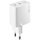Forever TC-06-65CC GaN PD QC charger 2x USB-C 65W white 5907457732537