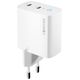 Forever TC-06-65CC GaN PD QC charger 2x USB-C 65W white 5907457732537