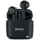 BWOO wireless TWS earphones BW94-BK black 6933654811620
