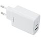 Maxlife MXTC-10-20AC PD QC charger 1x USB-C 1x USB 20W white 5907457789838