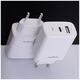 Maxlife MXTC-10-20AC PD QC charger 1x USB-C 1x USB 20W white 5907457789838