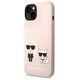 Karl Lagerfeld case for iPhone 14 6,1&quot; KLHMP14SSSKCI light pink HC Magsafe Liquid Silicone Karl & Choupette 3666339078119