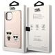 Karl Lagerfeld case for iPhone 14 6,1&quot; KLHMP14SSSKCI light pink HC Magsafe Liquid Silicone Karl & Choupette 3666339078119