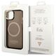 Guess case for iPhone 14 Pro 6,1&quot; GUHMP14LHTCMK black HC Magsafe Gold Outline Translucent 3666339069605