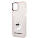 Karl Lagerfeld case for iPhone 14 6,1&quot; KLHCP14SHNCHTCP pink hardcase Ikonik Choupette 3666339087166