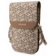 Guess bag for phone GUWBHGCFSEW brown Wallet GCube Stripe 3666339112752