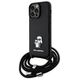 Karl Lagerfeld case for iPhone 14 Pro Max 6,7&quot; KLHCP14XSAKCPSK black HC Saffiano KC Metal Pin Crossbody 3666339165741