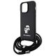 Karl Lagerfeld case for iPhone 14 Pro Max 6,7&quot; KLHCP14XSAKCPSK black HC Saffiano KC Metal Pin Crossbody 3666339165741