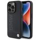 BMW case for iPhone 15 Pro Max 6,7&quot; BMHCP15XSLLBK black HC Leather Hot Stamp 3666339170844