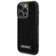 Karl Lagerfeld case for iPhone 15 Pro 6,1&quot; KLHCP15LHDSPLK black hardcase Rhinestone Logo Metal Plate 3666339163136