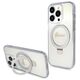 Guess case for iPhone 15 Pro 6,1&quot; GUHMP15LHRSGSD transparent HC RING STAND MAGSAFE SCRIPT LOGO GLITTER 3666339156626