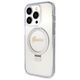 Guess case for iPhone 15 Pro 6,1&quot; GUHMP15LHRSGSD transparent HC RING STAND MAGSAFE SCRIPT LOGO GLITTER 3666339156626