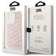 Karl Lagerfeld case for iPhone 15 Pro Max 6,7&quot; KLHCP15XPQKPMP pink HC QUILTED K PATTERN 3666339165185