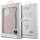 Guess case for iPhone 15 Pro 6,1&quot; GUHCP15LHC4SEP pink HC CROSSBODY CORD 4G PRINT 3666339148362