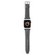 Karl Lagerfeld pasek do Apple Watch 42/44/45/49 mm KLAWLSAKLHPG STRAP SAFFIANO MONO SILVER 3666339127442