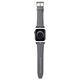 Karl Lagerfeld pasek do Apple Watch 42/44/45/49 mm KLAWLSAKLHPG STRAP SAFFIANO MONO SILVER 3666339127442