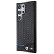 BMW case for Samsung Galaxy S24 Ultra black Leather Carbon 3666339242671
