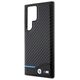 BMW case for Samsung Galaxy S24 Ultra black Leather Carbon 3666339242671