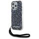 Original Case IPHONE 15 PRO MAX Karl Lagerfeld Hardcase IML Zebra Pattern & Cord (KLHCP15XHZBPKCCU) purple 3666339287436