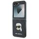 Original Case SAMSUNG GALAXY Z FLIP 6 Karl Lagerfeld Hardcase Saffiano Monogram Karl Head Pin (KLHCZF6PGKSKIHK) black 3666339322441
