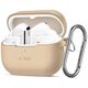 Case for SAMSUNG GALAXY BUDS 3 / 3 PRO Tech-Protect Silicone Hook Caffe Latte beige 5906302313730