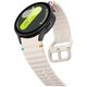 Strap for SAMSUNG GALAXY WATCH 4 / 5 / 5 PRO / 6 / 7 / FE Tech-Protect Silicone Sport Starlight creamy 5906302313426