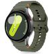 Strap for SAMSUNG GALAXY WATCH 4 / 5 / 5 PRO / 6 / 7 / FE Tech-Protect Silicone Sport Army green 5906302313464