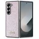 Guess case for Samsung Galaxy Z Fold6 GUE003736 pink 4G Glitter Script 3666339322724