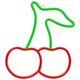 Neon LED Light CHERRY green red NNE23 Neolia 5907457773462