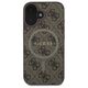 Original Case IPHONE 16 Guess Hardcase 4G Ring Classic Logo MagSafe (GUHMP16SG4GFRW) brown 3666339327248