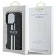 Original Case IPHONE 16 PRO MAX Guess Hardcase 4G Printed Stripes MagSafe (GUHMP16XP4RPSK) black 3666339342111