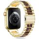 Strap for APPLE WATCH 3 / 4 / 5 / 6 / 7 / 8 / 9 / SE (38 / 40 / 41 MM) Tech-Protect Modern Leopard gold 5906302310616