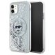 Original Case IPHONE 11 / XR Karl Lagerfeld Hardcase Liquid Glitter Choupette Head MagSafe (KLHMN61LGCHSGH) transparent 3666339285623