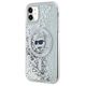 Original Case IPHONE 11 / XR Karl Lagerfeld Hardcase Liquid Glitter Choupette Head MagSafe (KLHMN61LGCHSGH) transparent 3666339285623